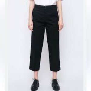 CARHARTT WIP Women's‎ Packard Highwater Pants Navy Blue LC Relaxed Straight 28